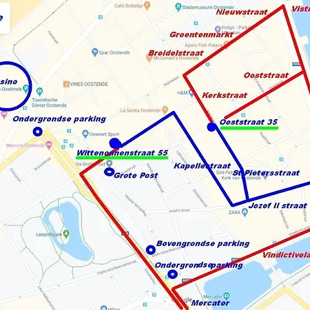 Prive-kamer Centrum Met Eigen Badkamer/wc 아파트 오스텐드
